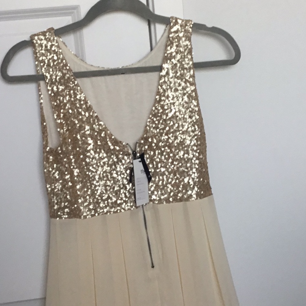 NWT Gold dress size medium - Picture 2 of 3
